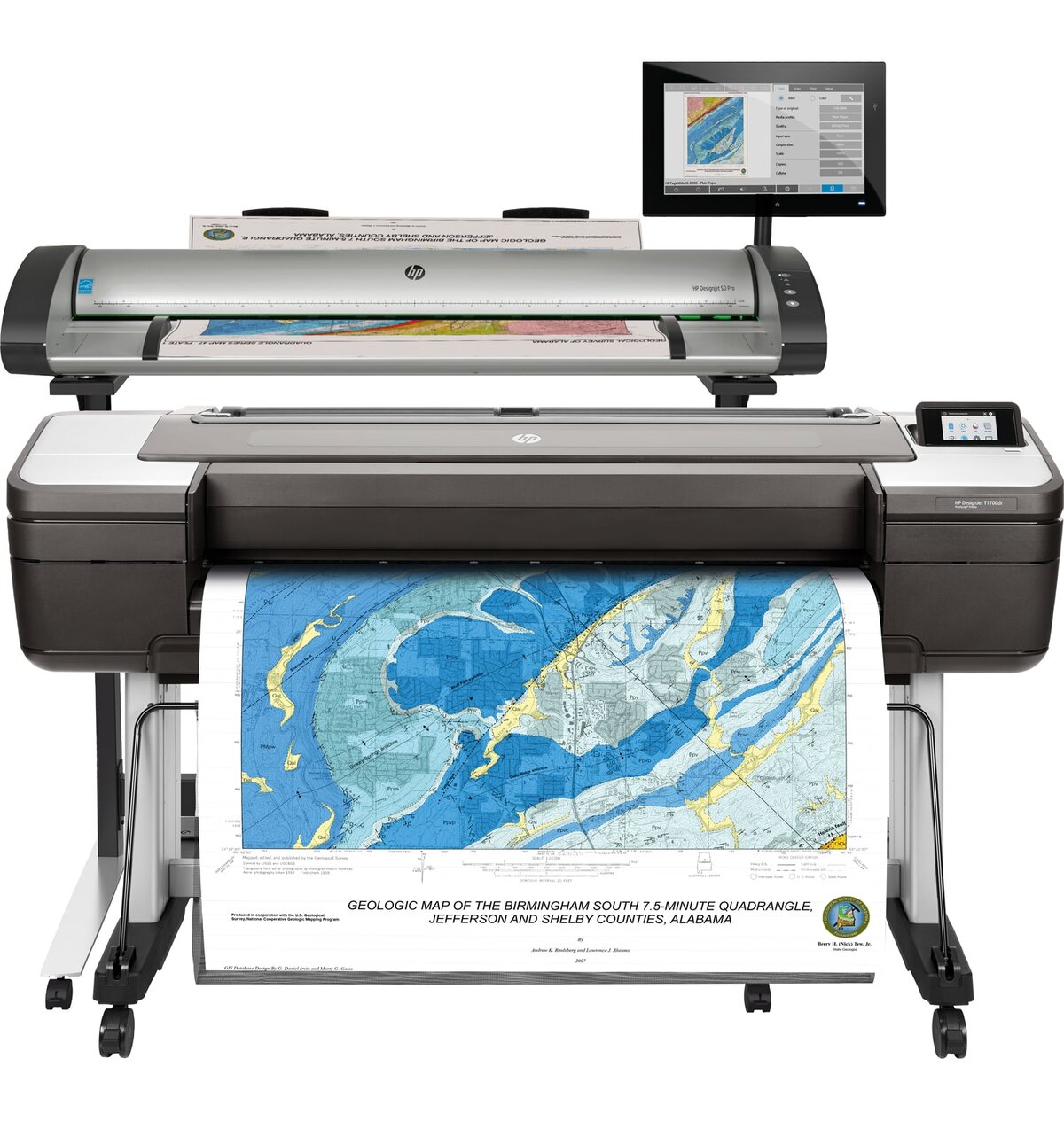 HP DesignJet T1700 dr 44-in PostScript Printer with SD Pro (MFP)